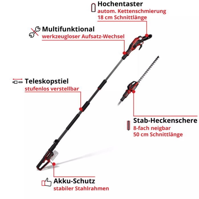 Einhell PROFESSIONAL Akku-Multifunktionswerkzeug GP-HC 18/5020 Li T BL-Solo, 3410970